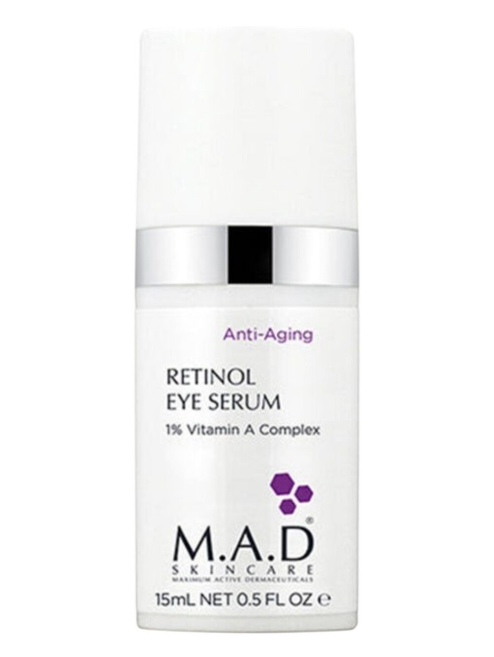 M.A.D. Skincare NIB Retinol Eye Serum 1% Vitamin A Complex Anti Aging 15ml 0.5oz